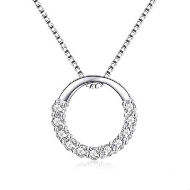 Colar Círculo de Zircônias