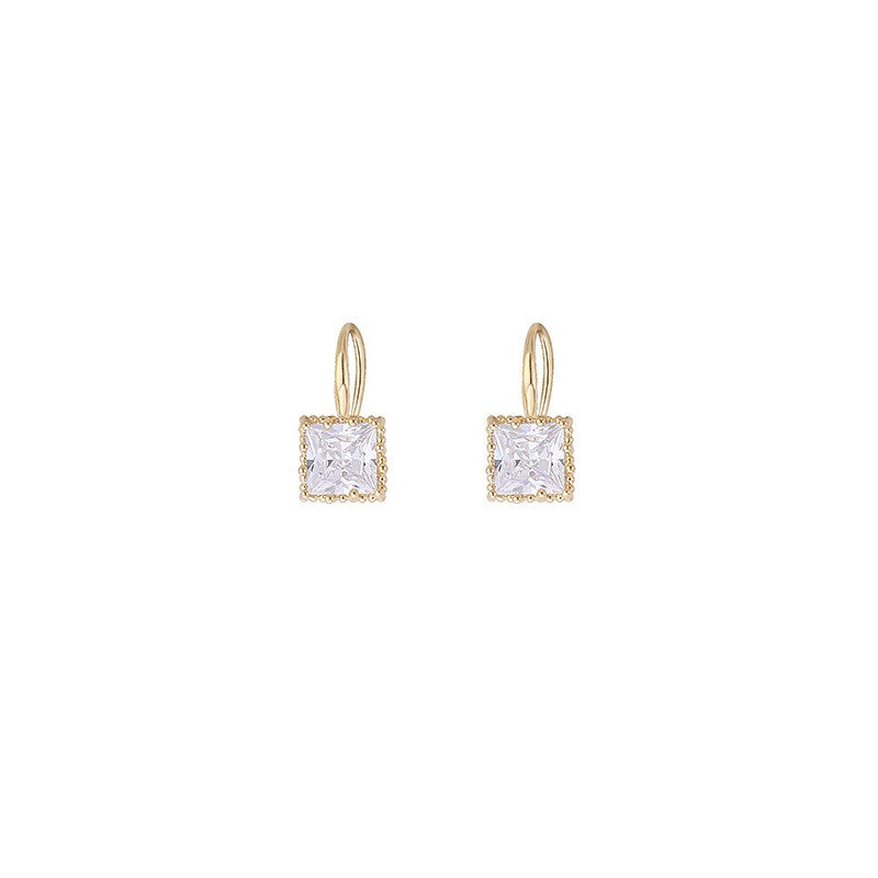 Brinco Cristal Quadrado